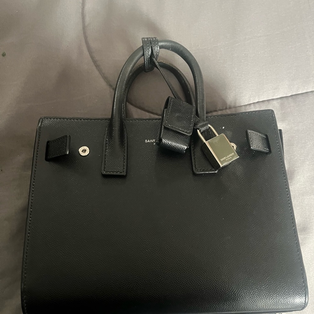 Saint Laurent Elegant Black Briefcase